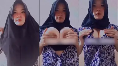 Ukhty Nabilah Hijab Toge Remas Toket Sange Berat
